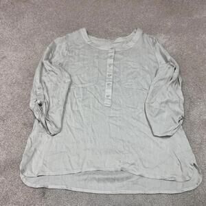 Chico’s Blouse Women’s Beige 1/2 Sleeve Size 0